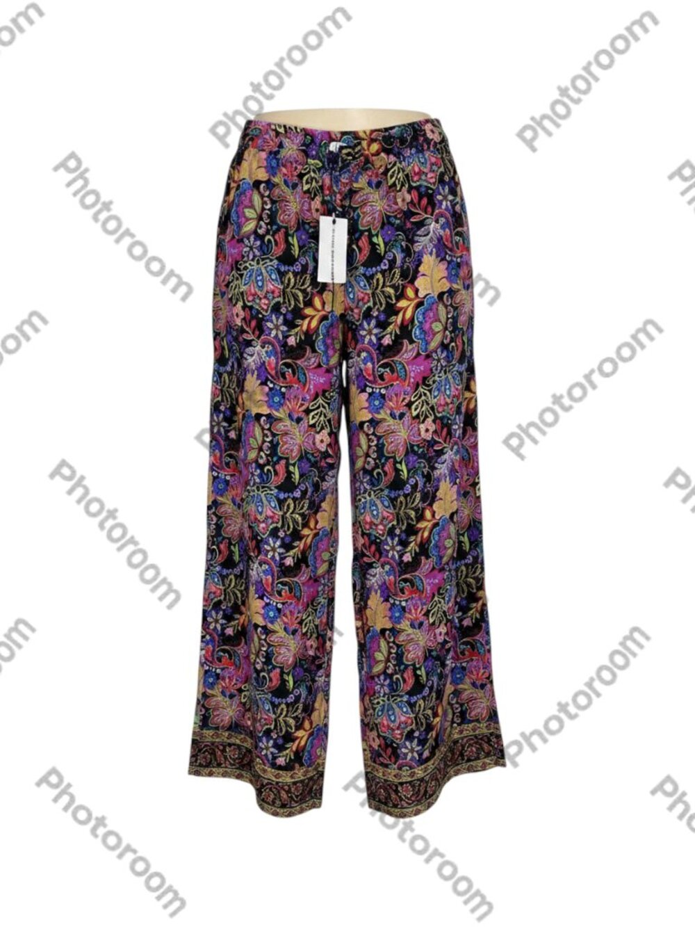 Chelsea & Theodore Women's Floral Pants L Multicolor
